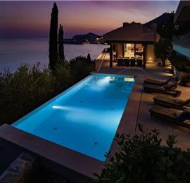 Luxury 4 Bedroom Villa with Infinity Pool, Sauna and Sea Views in Sveti Jakov, near Dubrovnik, Sleeps 8